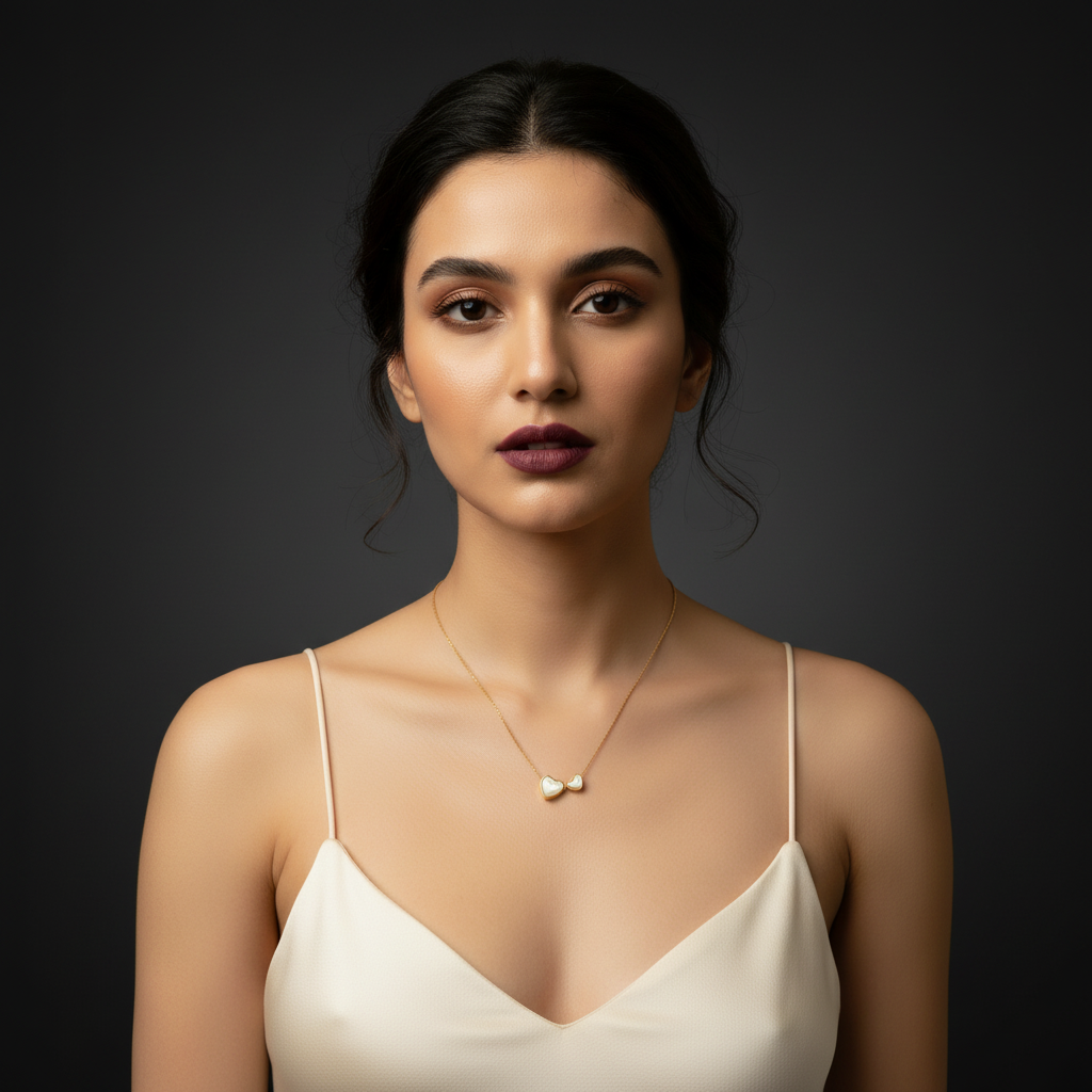 Twin Hearts Necklace - Image 4
