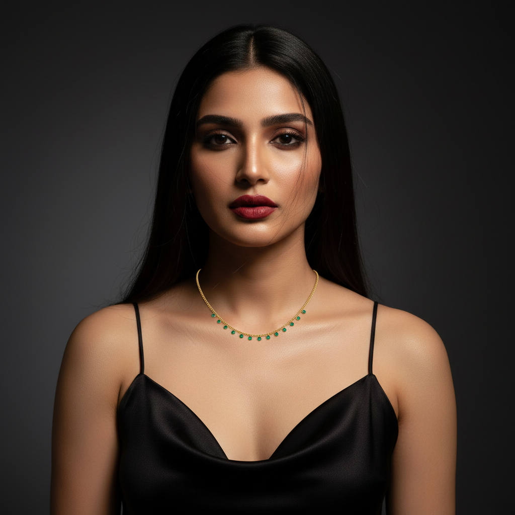 Emerald Rain Necklace - Image 4