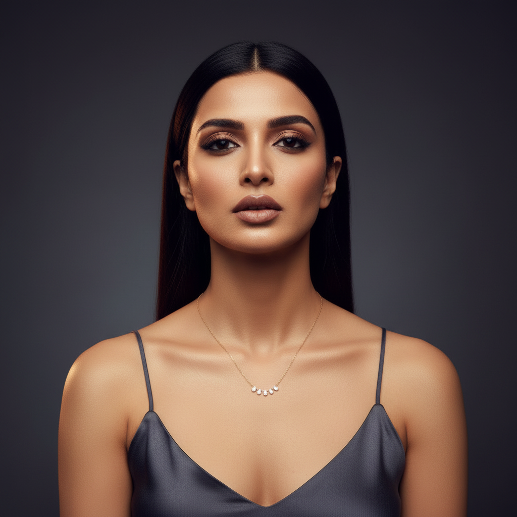 Raindrop Arc Necklace - Image 2