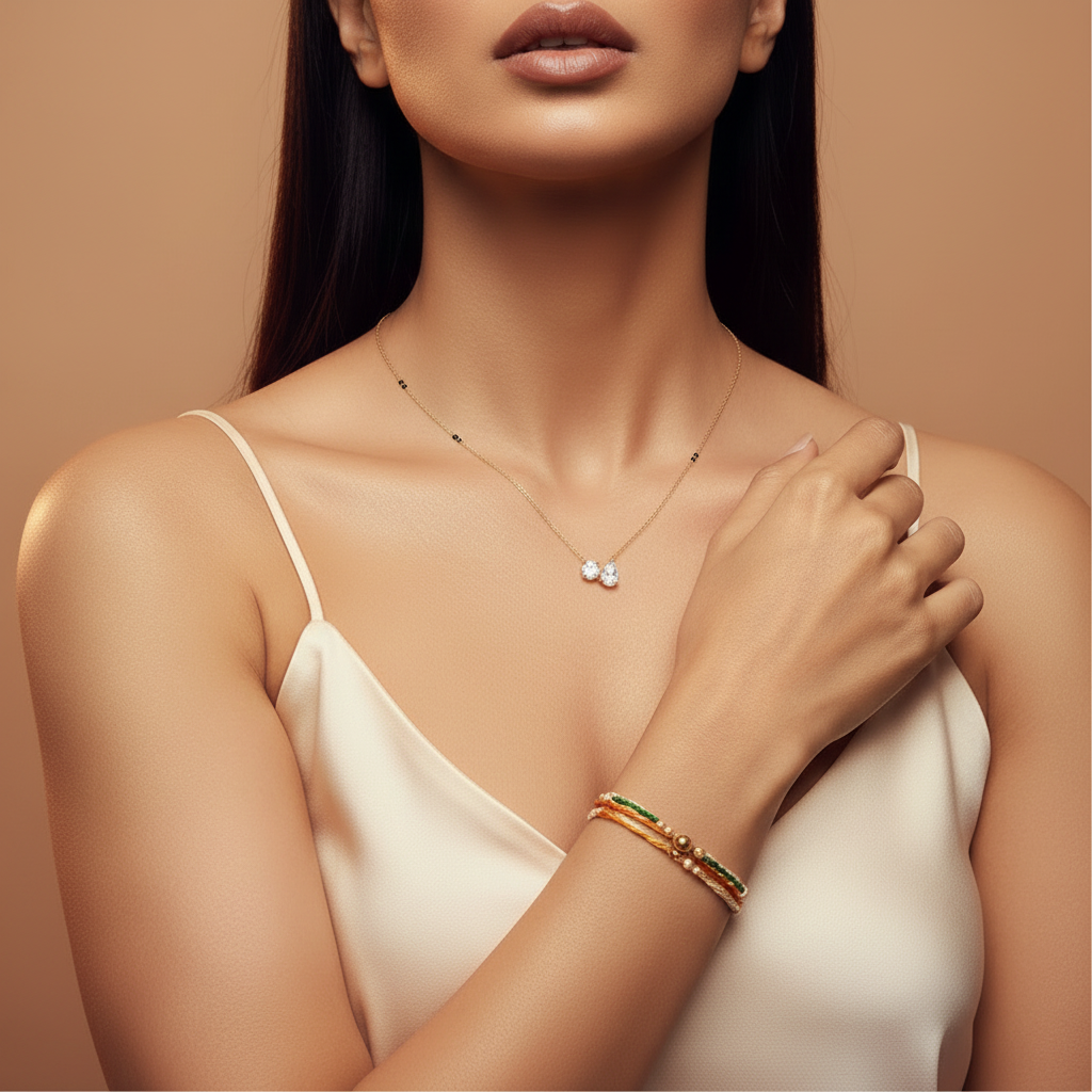 Duo Drop Necklace - Image 2