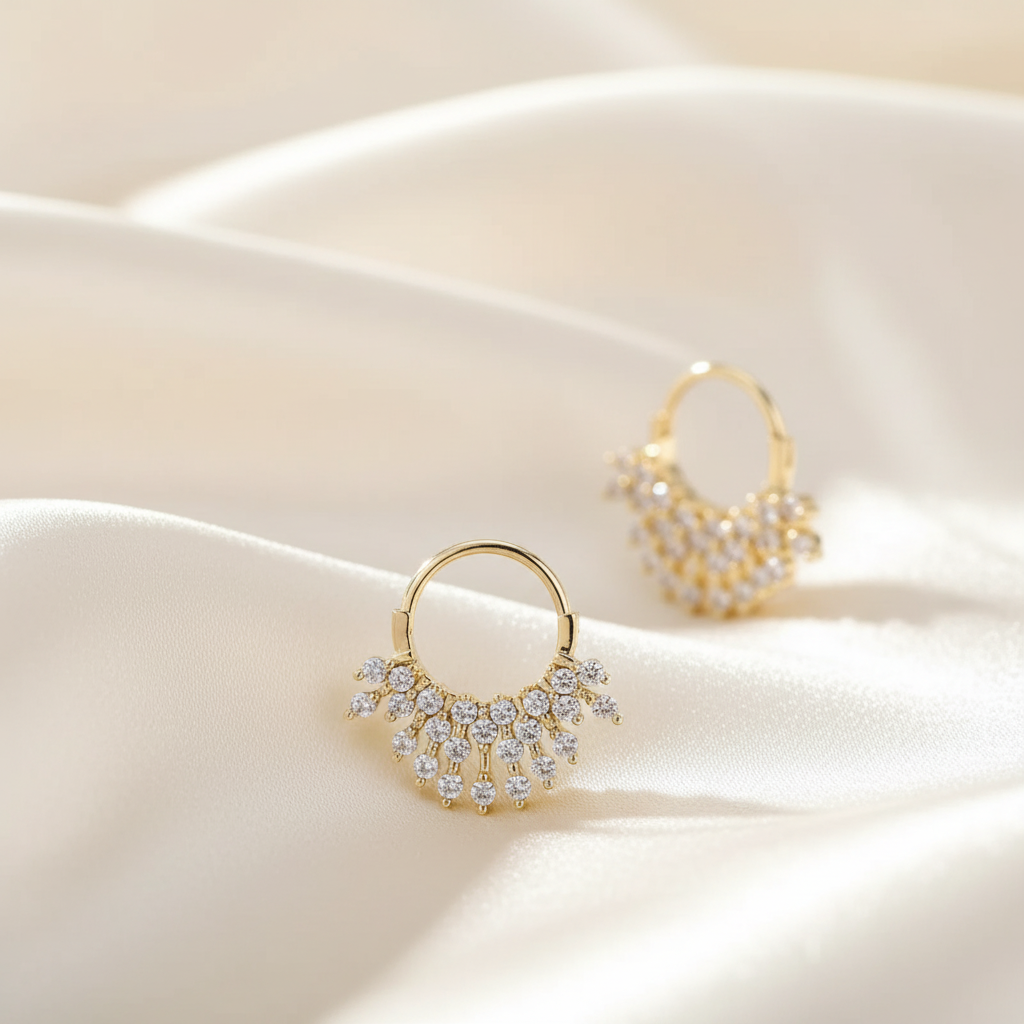 Crown Jewel Hoops - Image 3