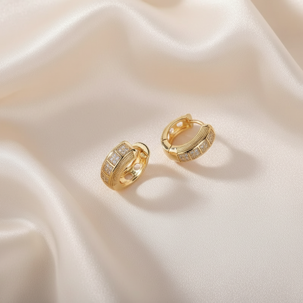 Diamond Reverie Pavé Hoops - Image 4