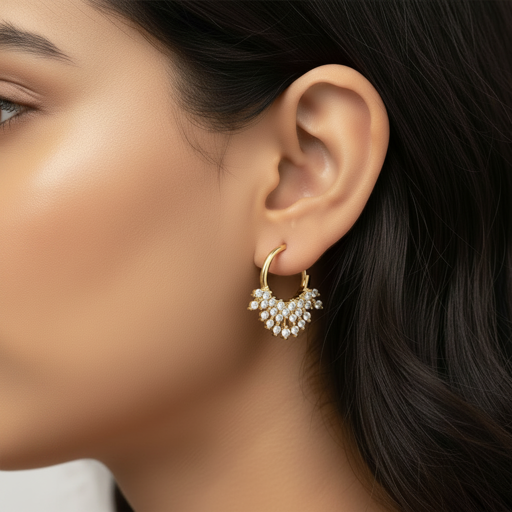 Crown Jewel Hoops - Image 2