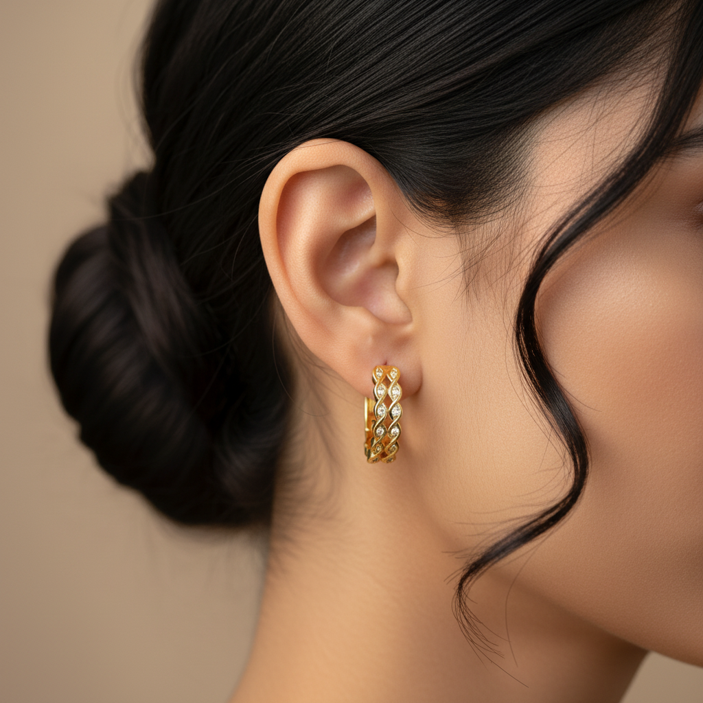 Twist & Spark Hoops - Image 2