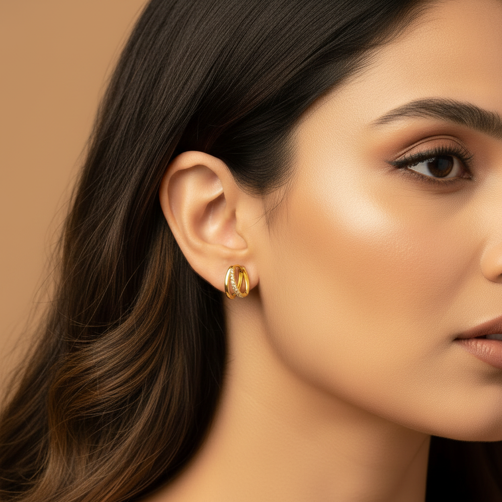 Twin Arc Hoops - Image 2
