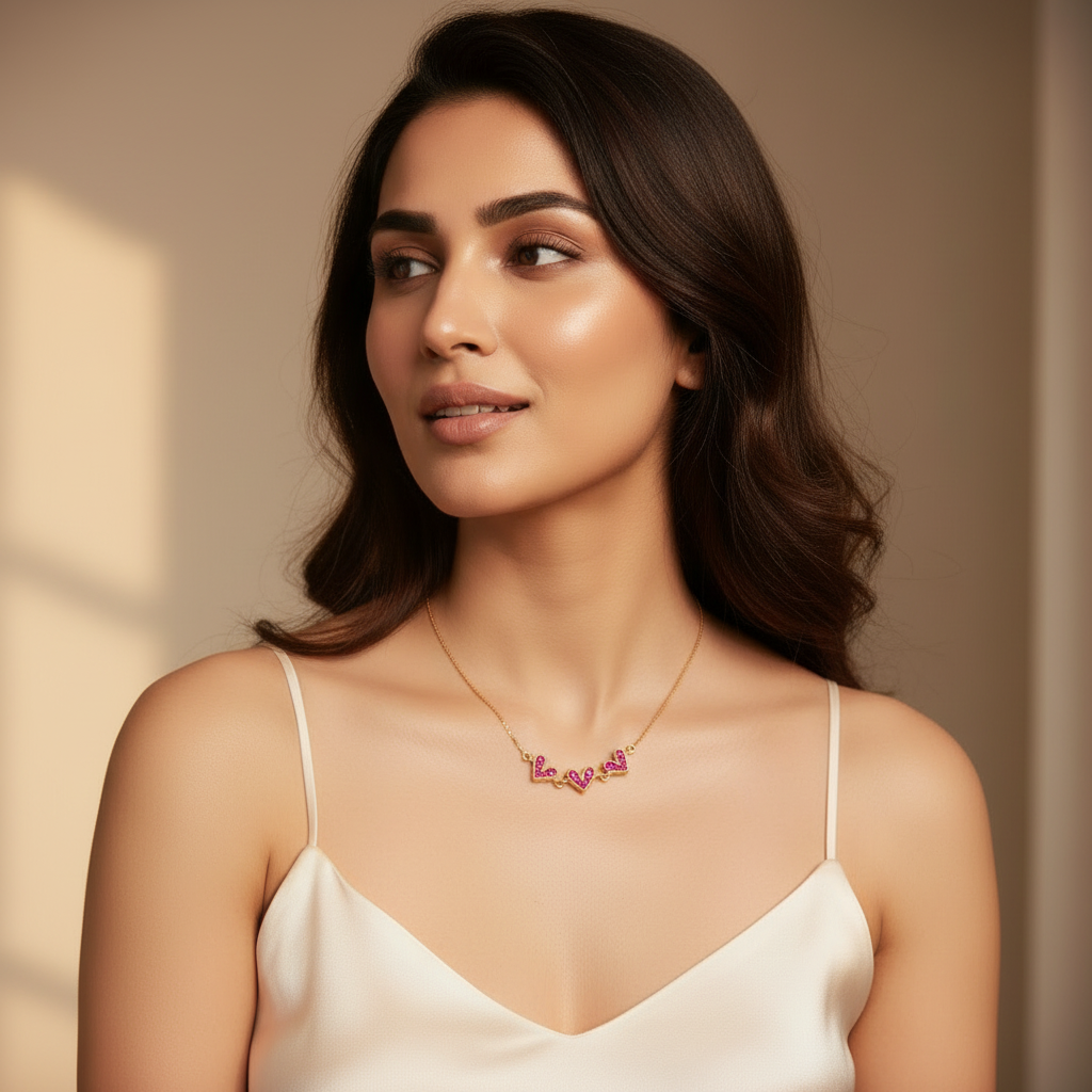 Triple Hearts Necklace - Image 4